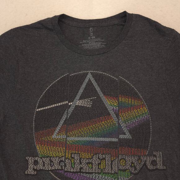 Pink Floyd The Dark Side of the Moon Band Graphic T Shirt Adult Mens Size S Gray - Picture 1 of 9